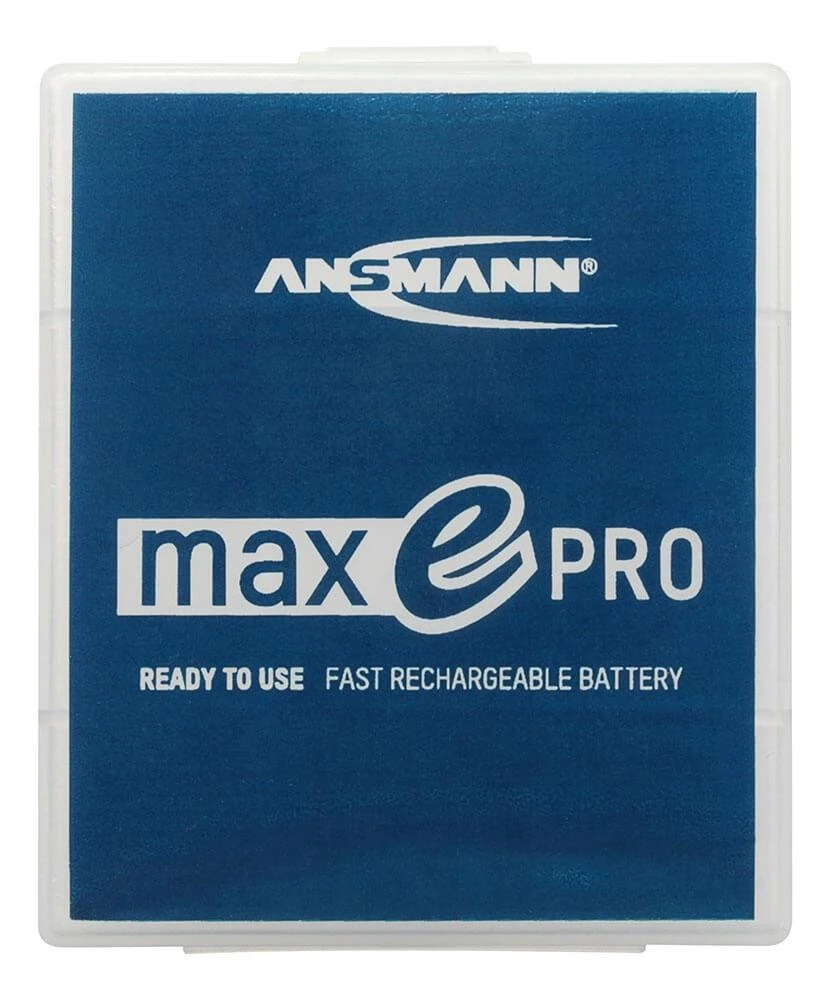 Ansmann baterijų dėžutė su MaxE Pro užrašu