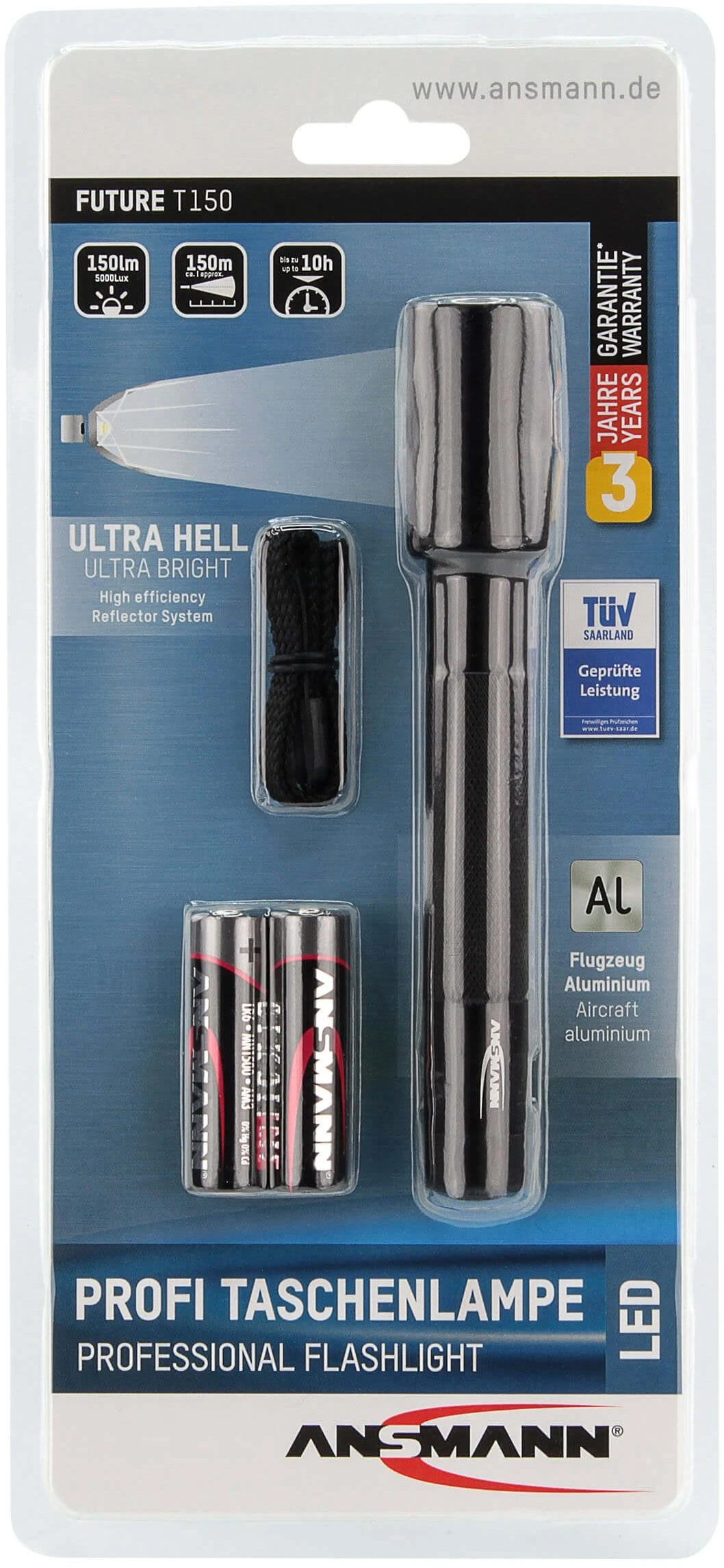 Ansmann Future T150 LED žibintuvėlis