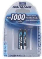 1x2 Ansmann NiMH rech. baterija 1000 Micro AAA 950 mAh