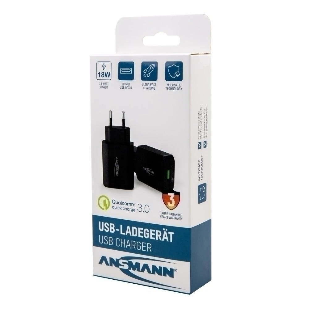 Ansmann Home Charger 130Q - Indoor - AC - 12 V - Juodas
