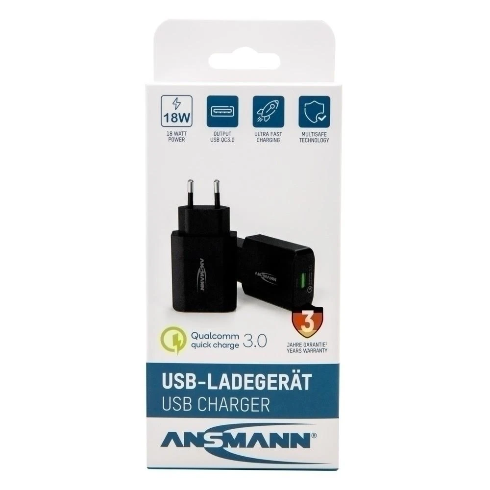 Ansmann Home Charger 130Q - Indoor - AC - 12 V - Juodas
