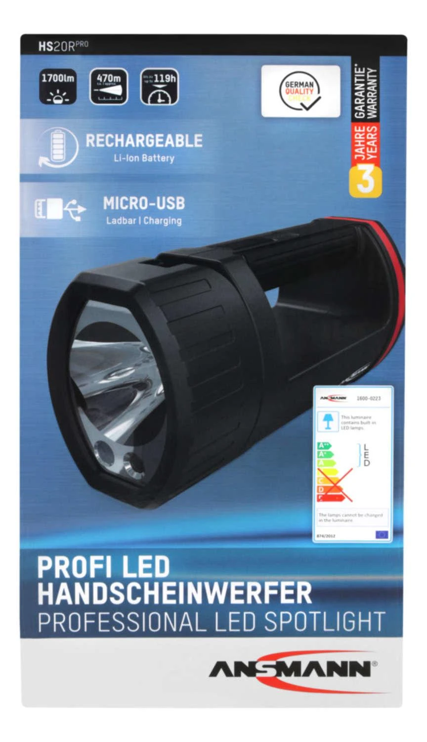 Ansmann HS20R Pro LED rankinis prožektorius