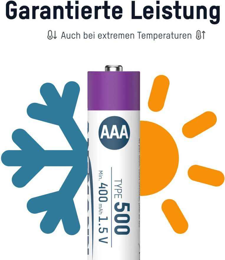 Ansmann AAA akumuliatorius atsparus temperatūrai