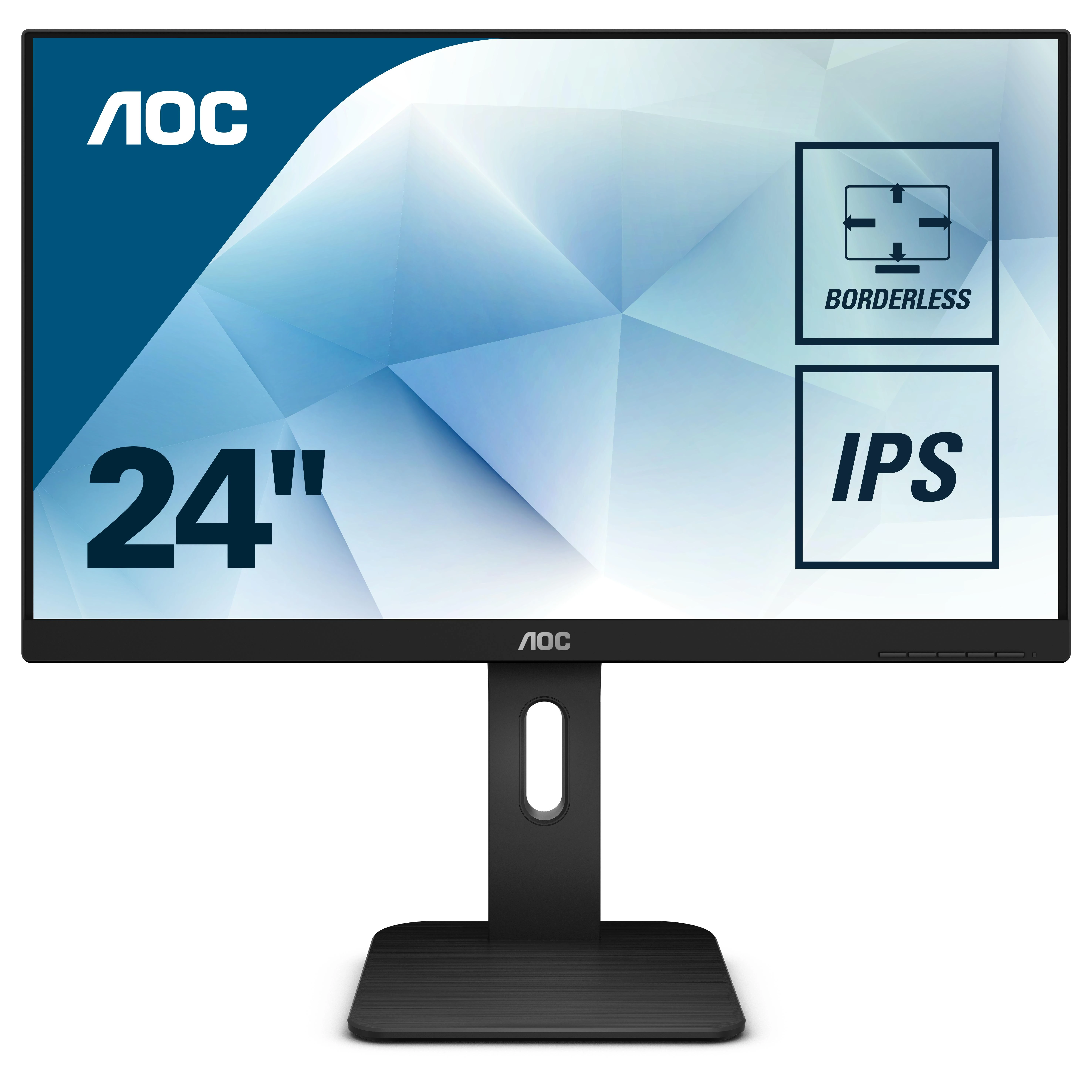 Monitorius AOC X24P1 (24", IPS/PLS, 1920x1200, DisplayPort, HDMI, VGA, juodos spalvos)
