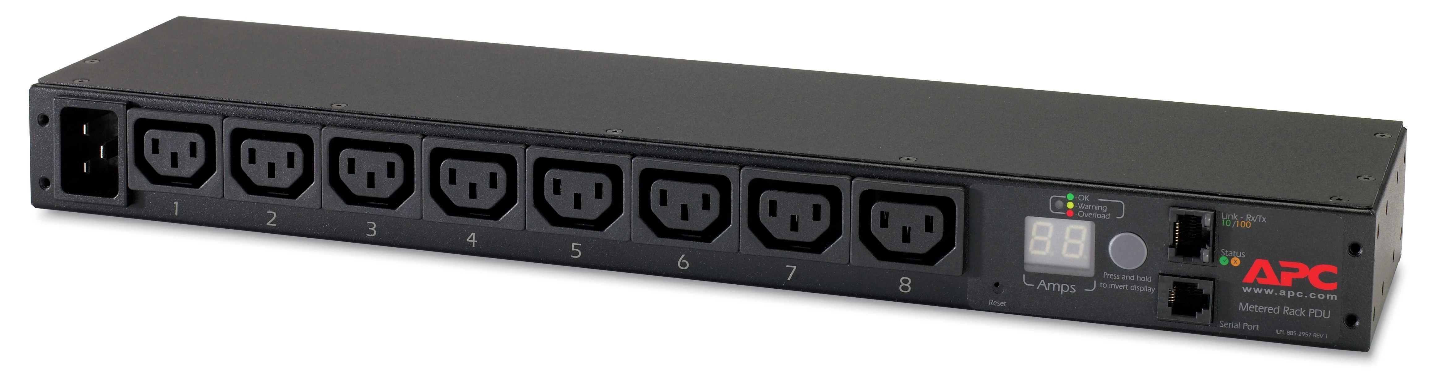 APC RACK PDU, DAŽOMAS, 1U, 16A, 208/230V, (8) C13