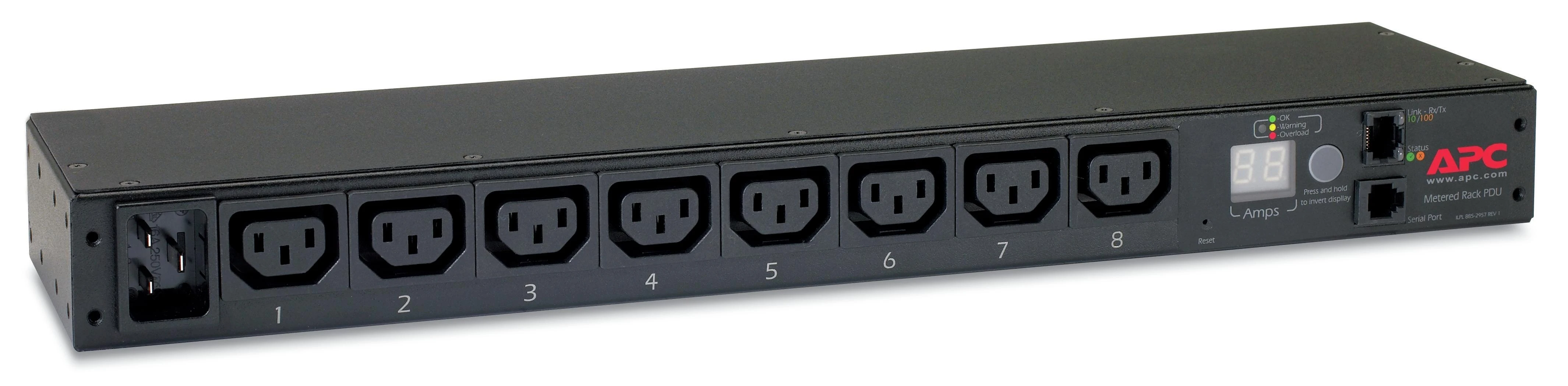 APC RACK PDU, DAŽOMAS, 1U, 16A, 208/230V, (8) C13