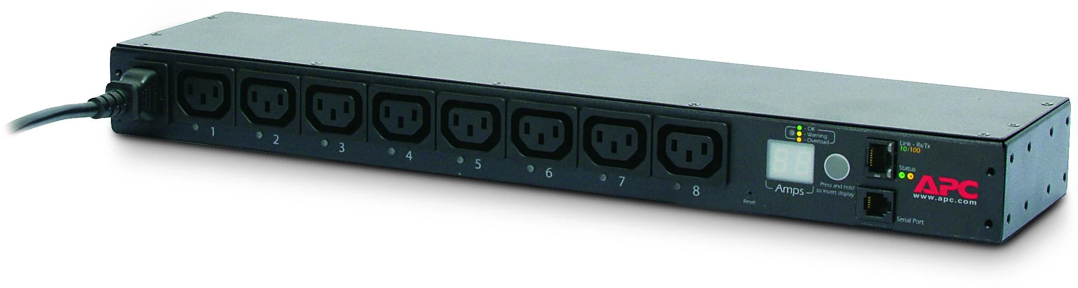 APC AP7920B maitinimo paskirstymo įrenginys 0U/1U Juoda 8 AC išvestis(ys / čių)