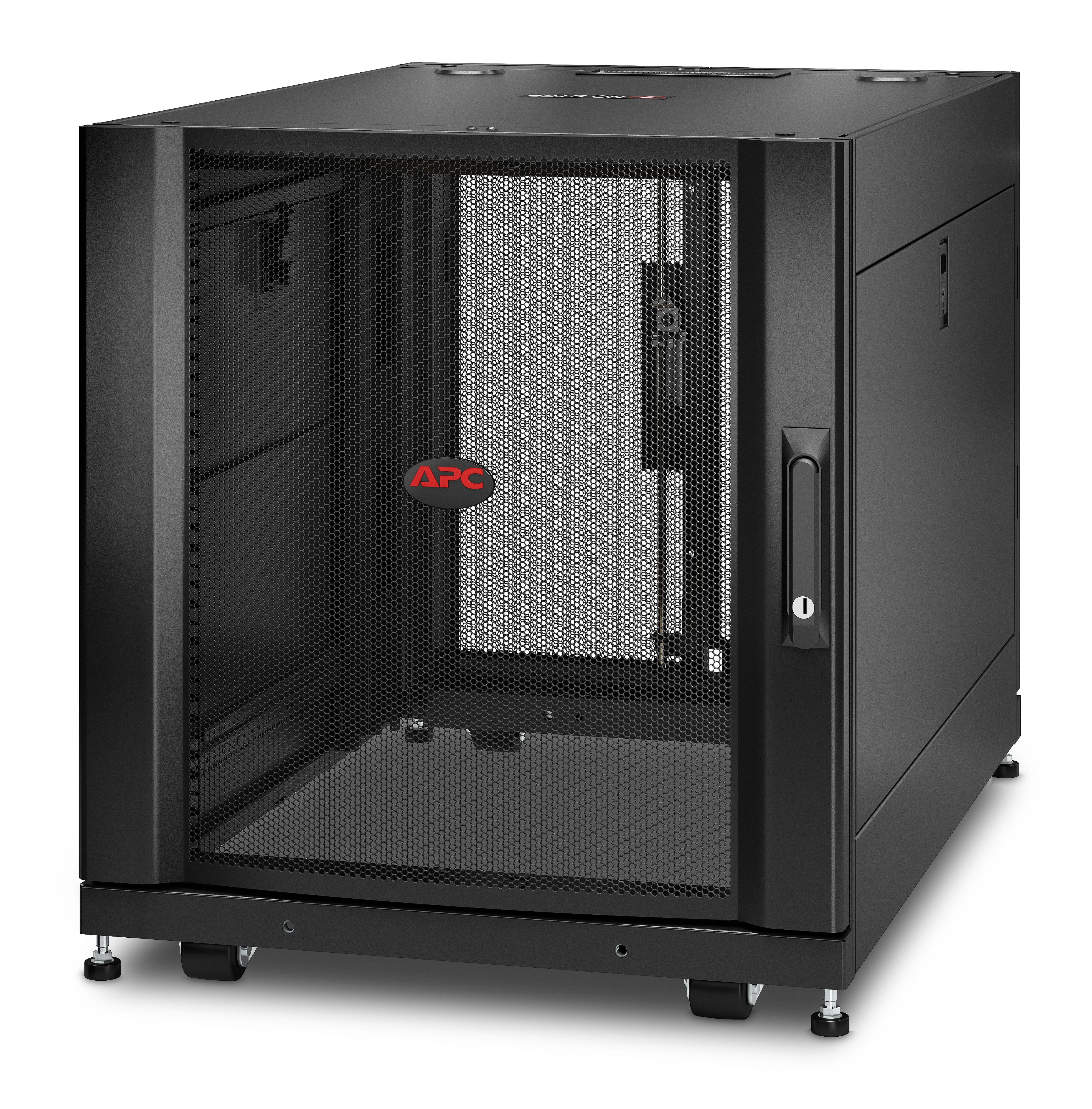 APC NETSHELTER SX 12U SERVER RACK ENCLOSURE 600MM X 900MM W/ SIDES Juodas