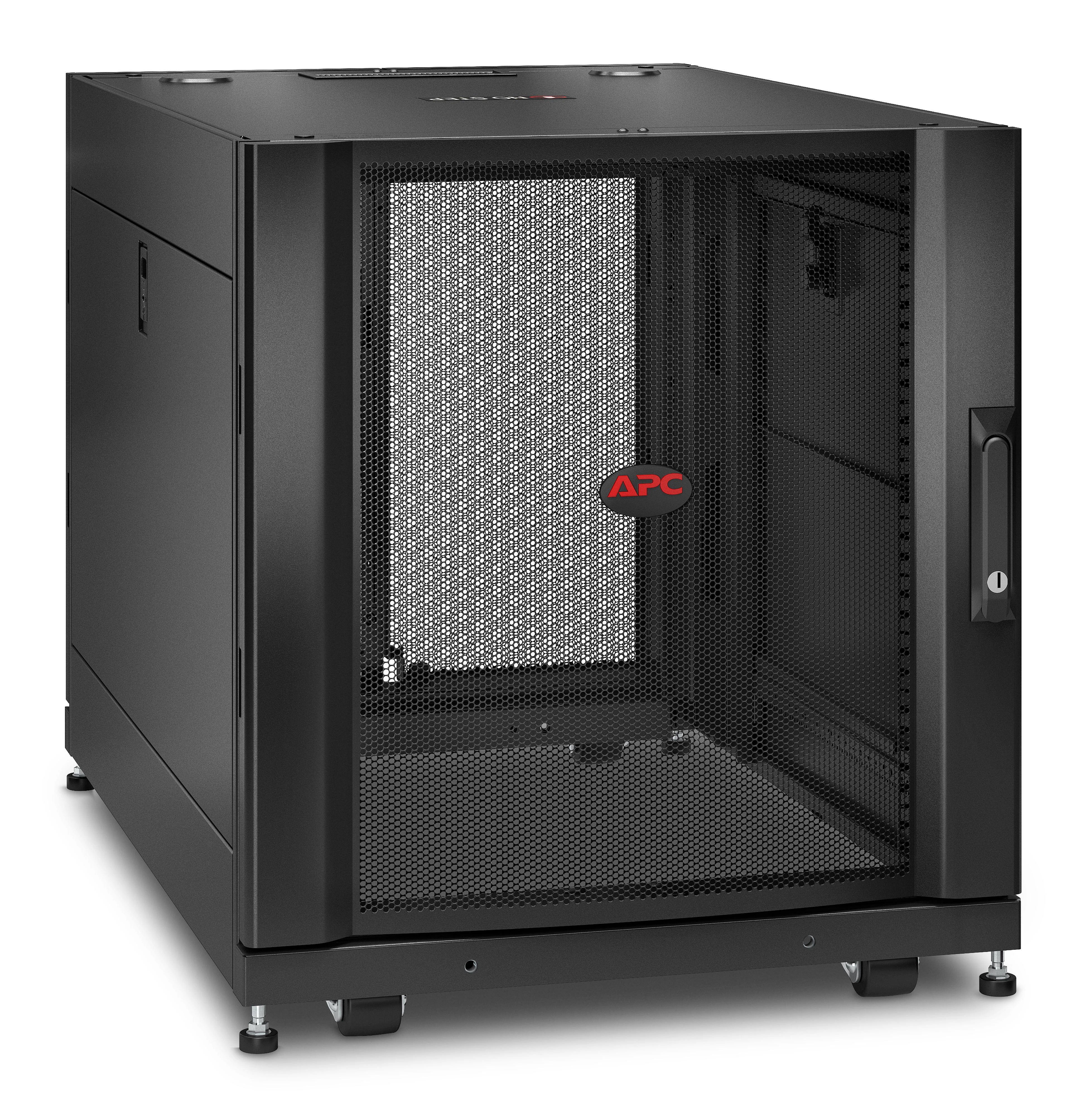 APC NETSHELTER SX 12U SERVER RACK ENCLOSURE 600MM X 900MM W/ SIDES Juodas