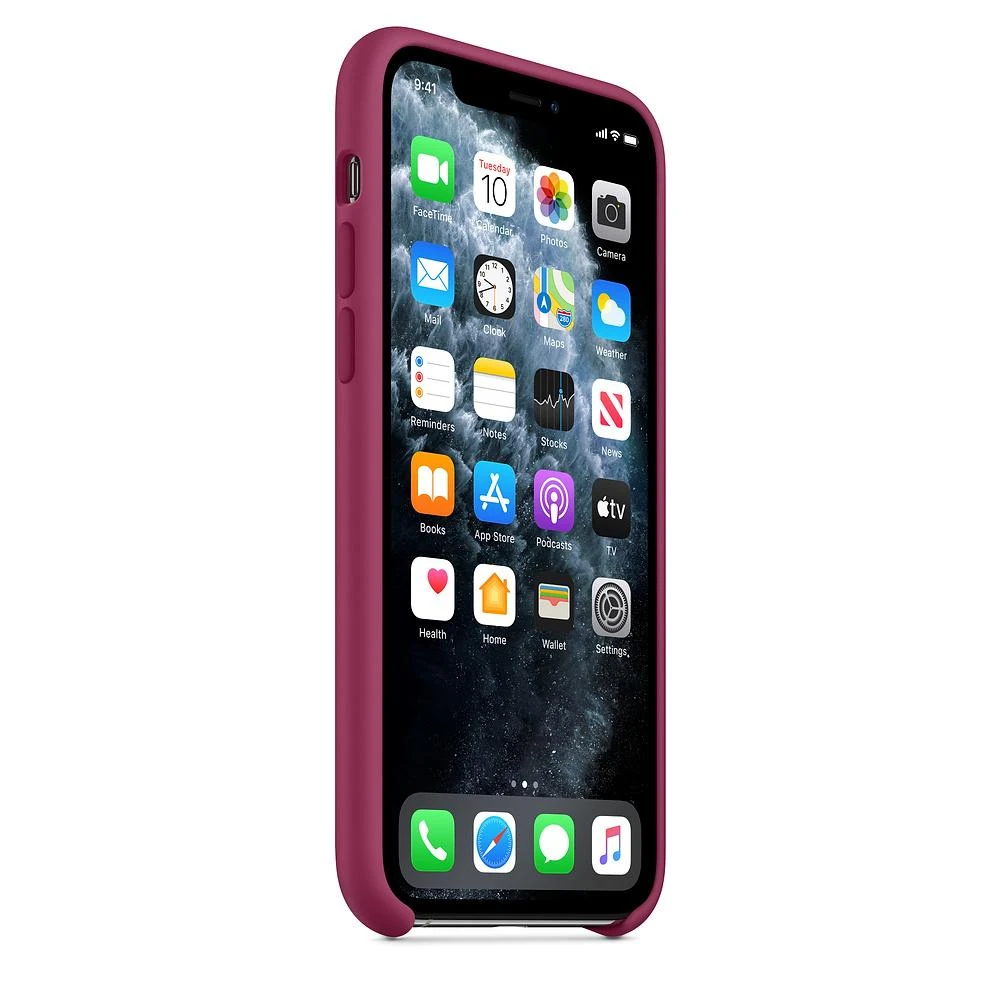 Apple iPhone 11 Pro Silikoninis dėklas - Tamsiai rožinis