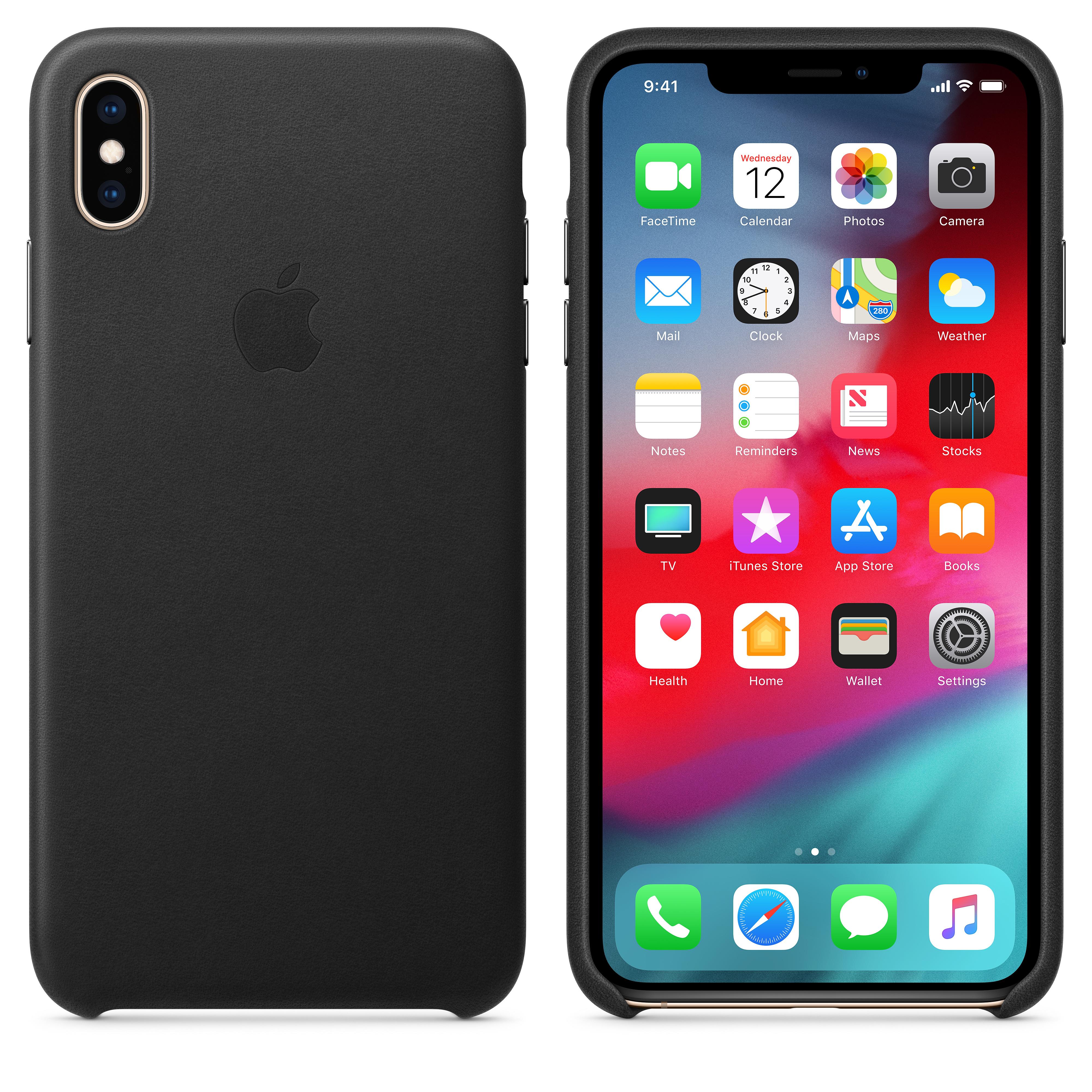 Apple iPhone XS Max Odinis dėklas - Juodas