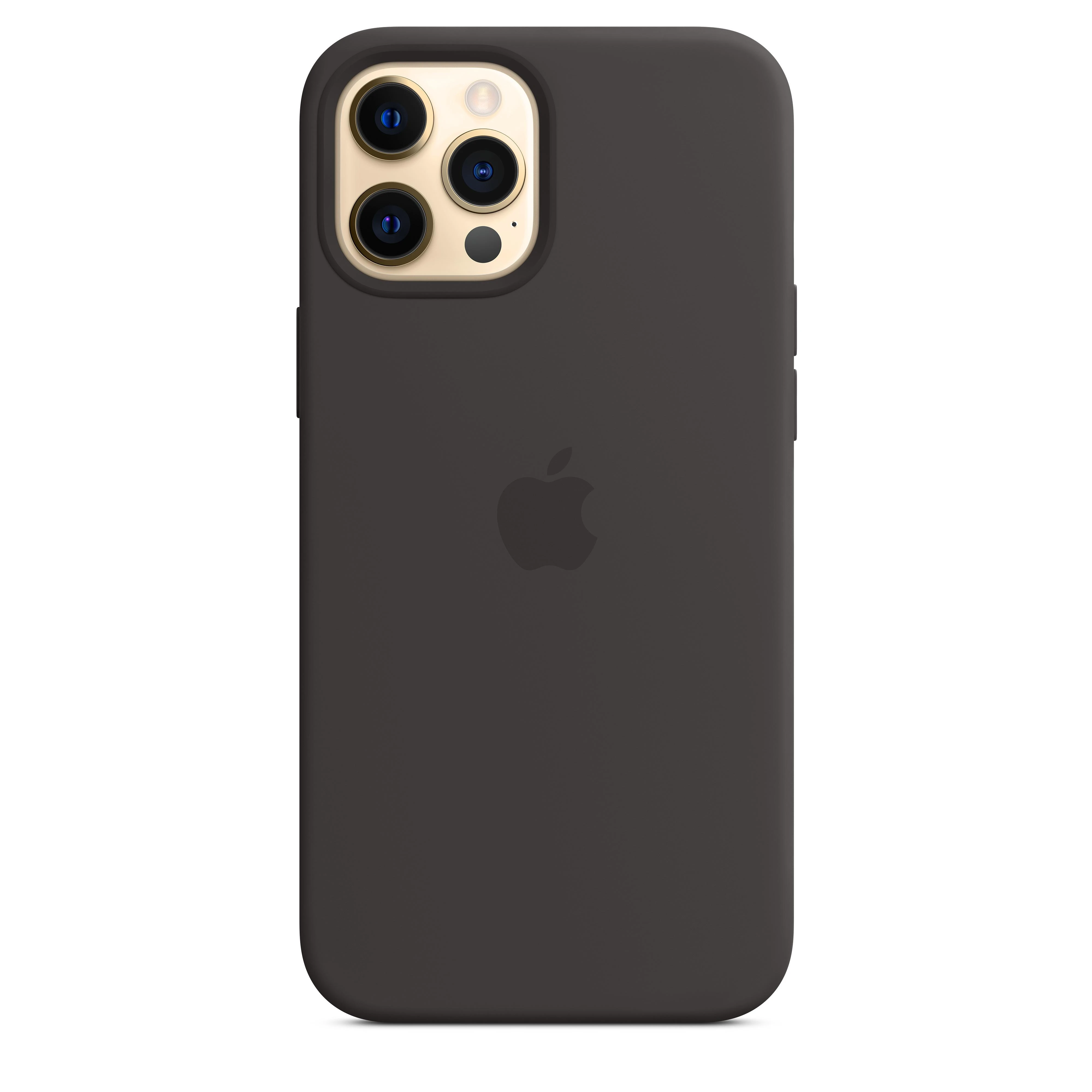 Apple iPhone 12 Pro Max silikoninis dėklas su MagSafe – juodas