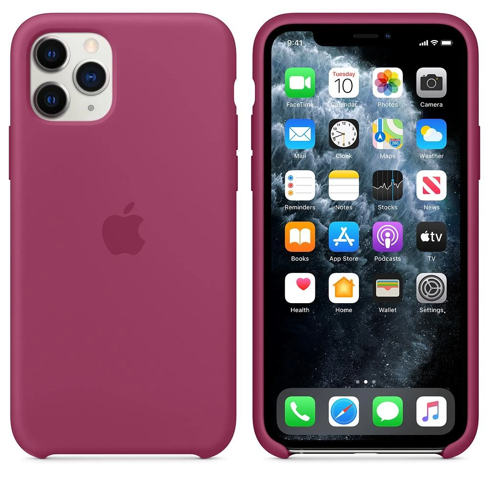 Apple iPhone 11 Pro Silikoninis dėklas - Tamsiai rožinis
