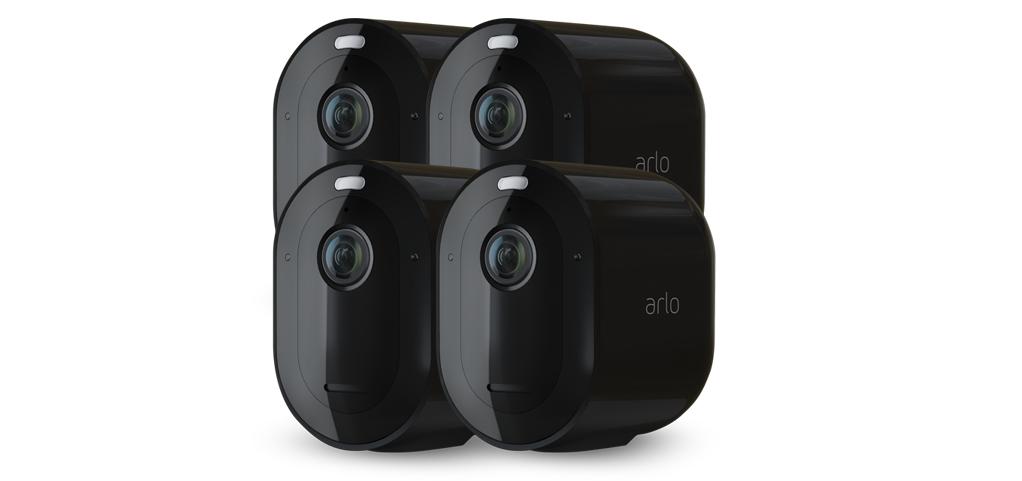 Google Arlo Pro 3 2K QHD camera set of 4 juodas
