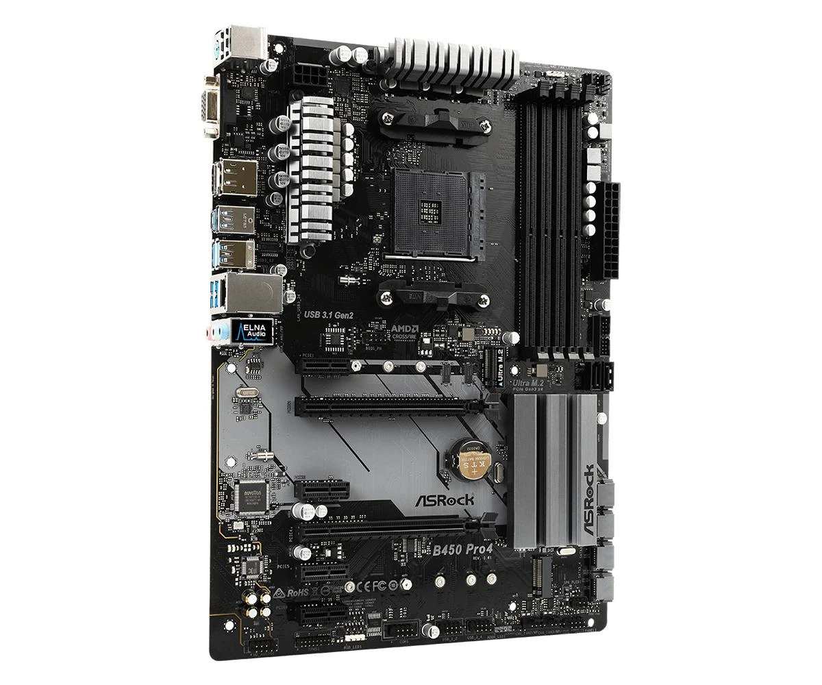 Pagrindinė plokštė ASROCK B450 Pro4