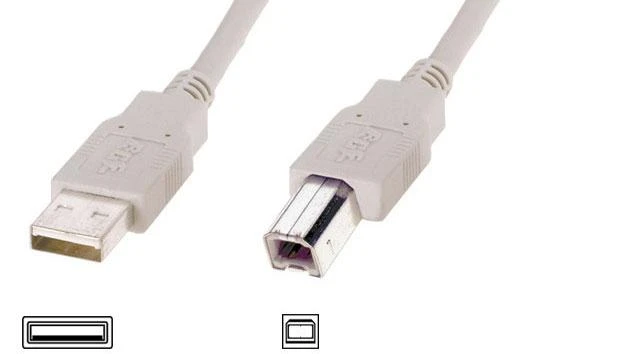 Assmann Electronic ASSMANN USB2.0 kabelis 5m USB A į USB B masinis