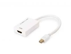 Assmann Electronic ASSMANN DisplayPort adapterio kabelis mini DP - HDMI tipas AM/F 0 2m HDMI Ver. 2.0 aktyvus CE auksinis wh