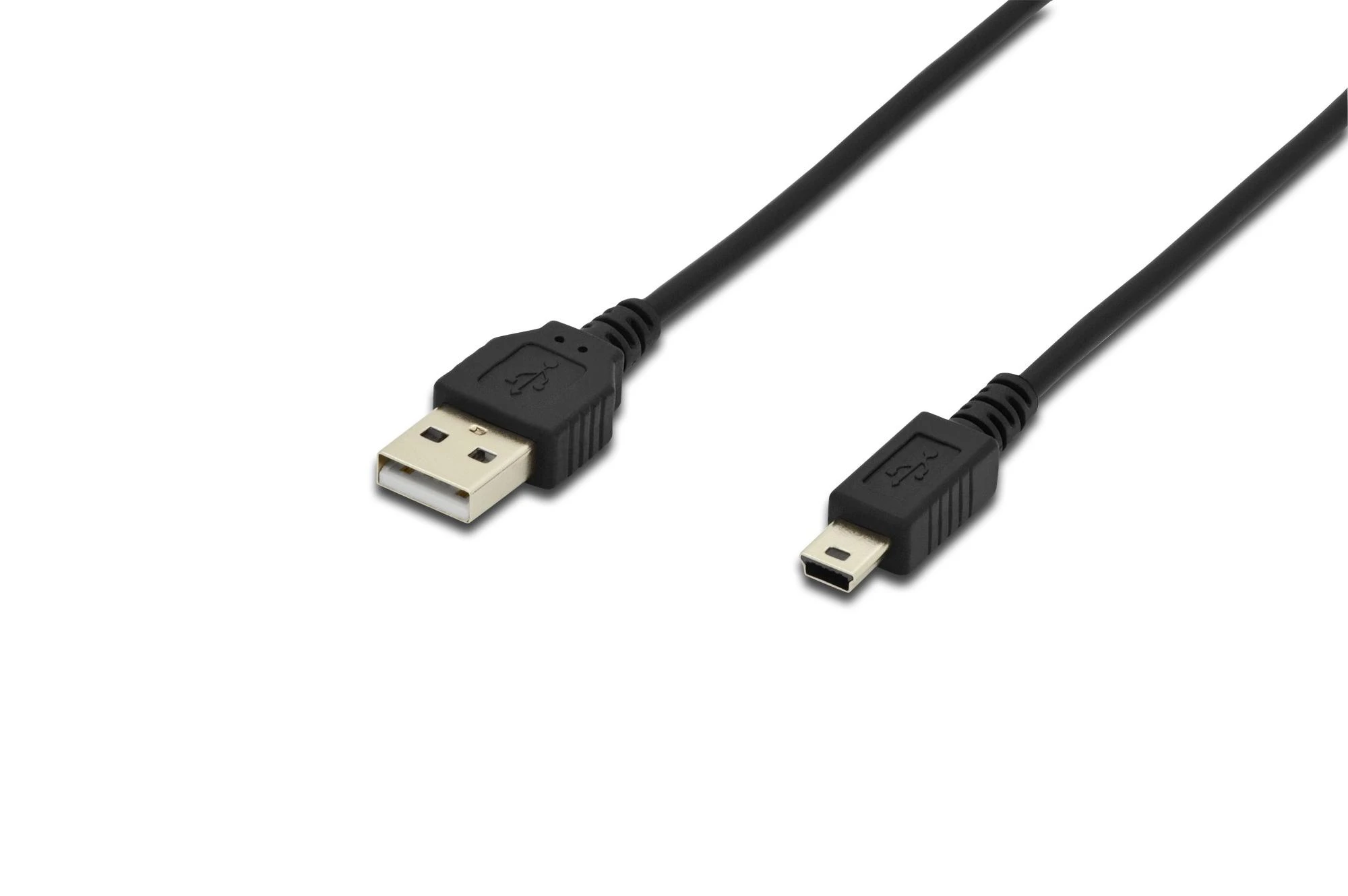 Assmann Electronic ASSMANN USB 2.0 prijungimo kabelis tipas A - mini B 5pin M/M 1.8m USB 2.0 atitinka UL bl