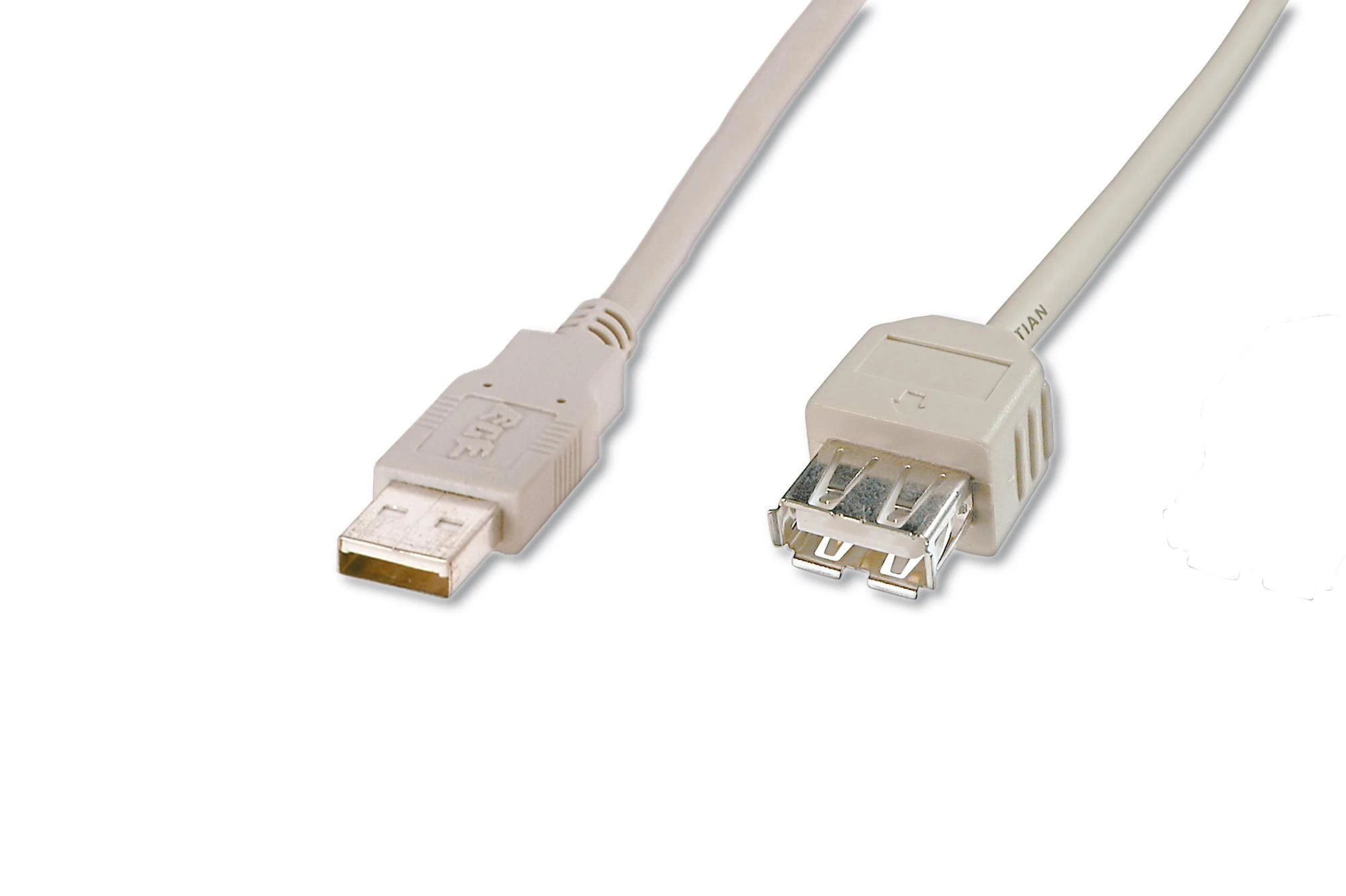 Assmann Electronic ASSMANN USB2.0 ilgintuvas 5m USB A/M į A/F masinis juodas