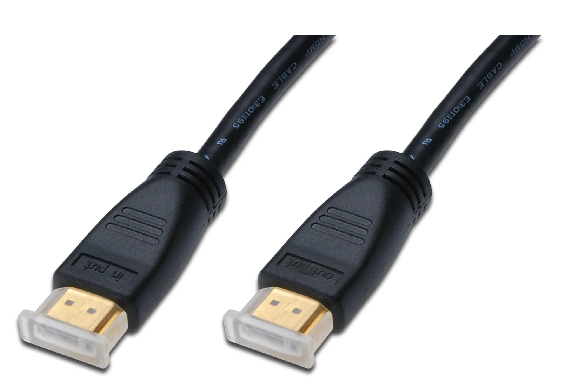 Assmann Electronic ASSMANN HDMI didelės spartos jungties kabelis tipas A w amp. M M 40.0m Full HD CE auksinis bl