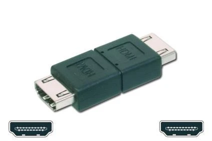 HDMI A F/F adapteris, tamsiai žalias