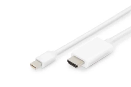 Assmann Electronic ASSMANN DisplayPort Adapteris Cable Mini DP - HDMI Type A St / St 2.0m DP 1.2 HDMI 2.0 4K / 60Hz CE mes