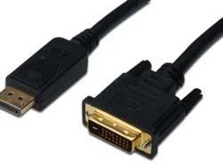 Assmann Electronic DIGITUS adapterio laidas DisplayPort DVI-D 24+1 M/M skaitmeninis Full HD Dual Link 3m AWG32