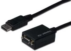 Assmann Electronic DIGITUS adapterio kabelio ekranasPortas VGA HD15 0,15m AWG28 2x ekranuotas