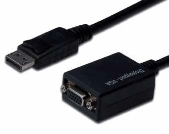 DisplayPort į VGA adapterio laidas su užraktu