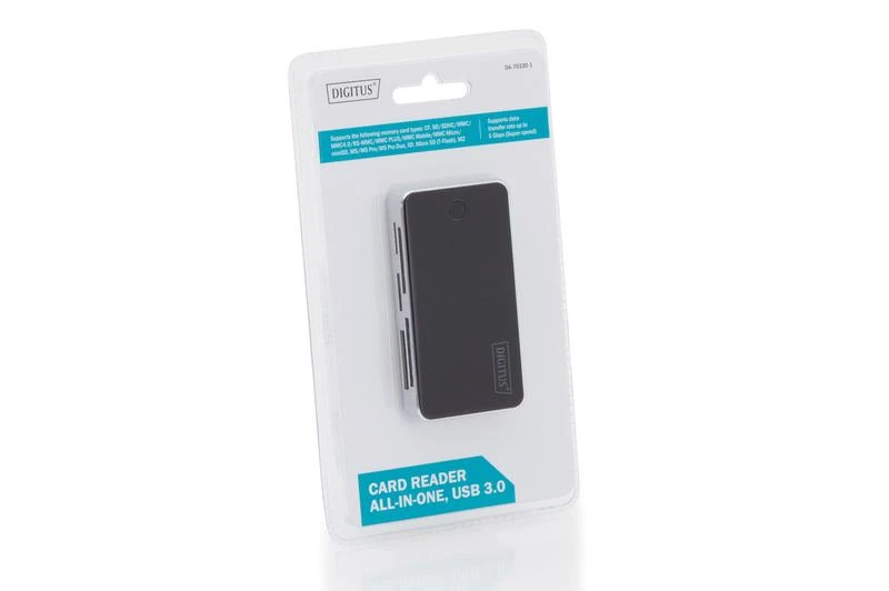 Digitus USB 3.0 kortelių skaitytuvas pakuotėje