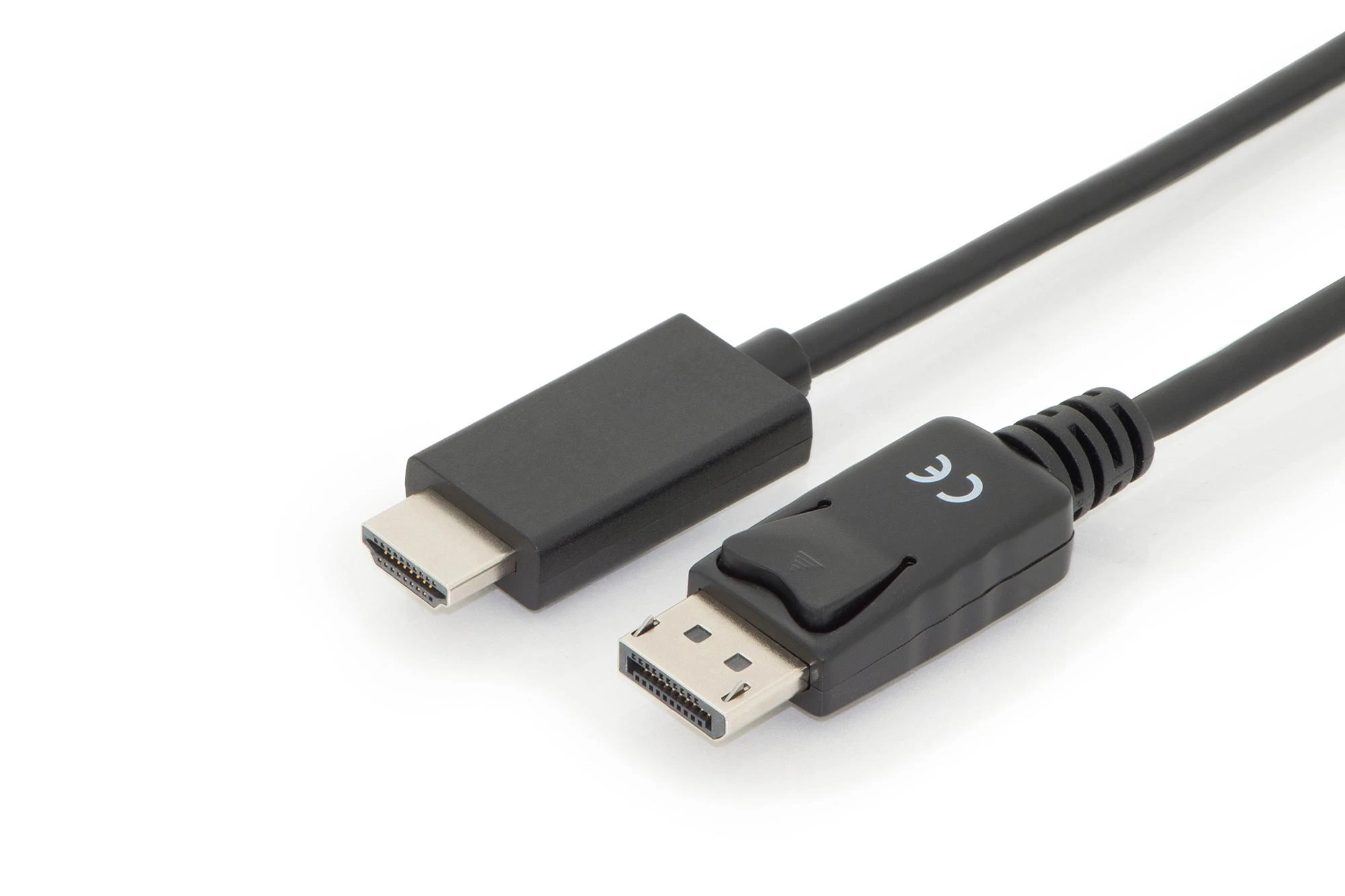 DisplayPort į HDMI kabelio jungtys