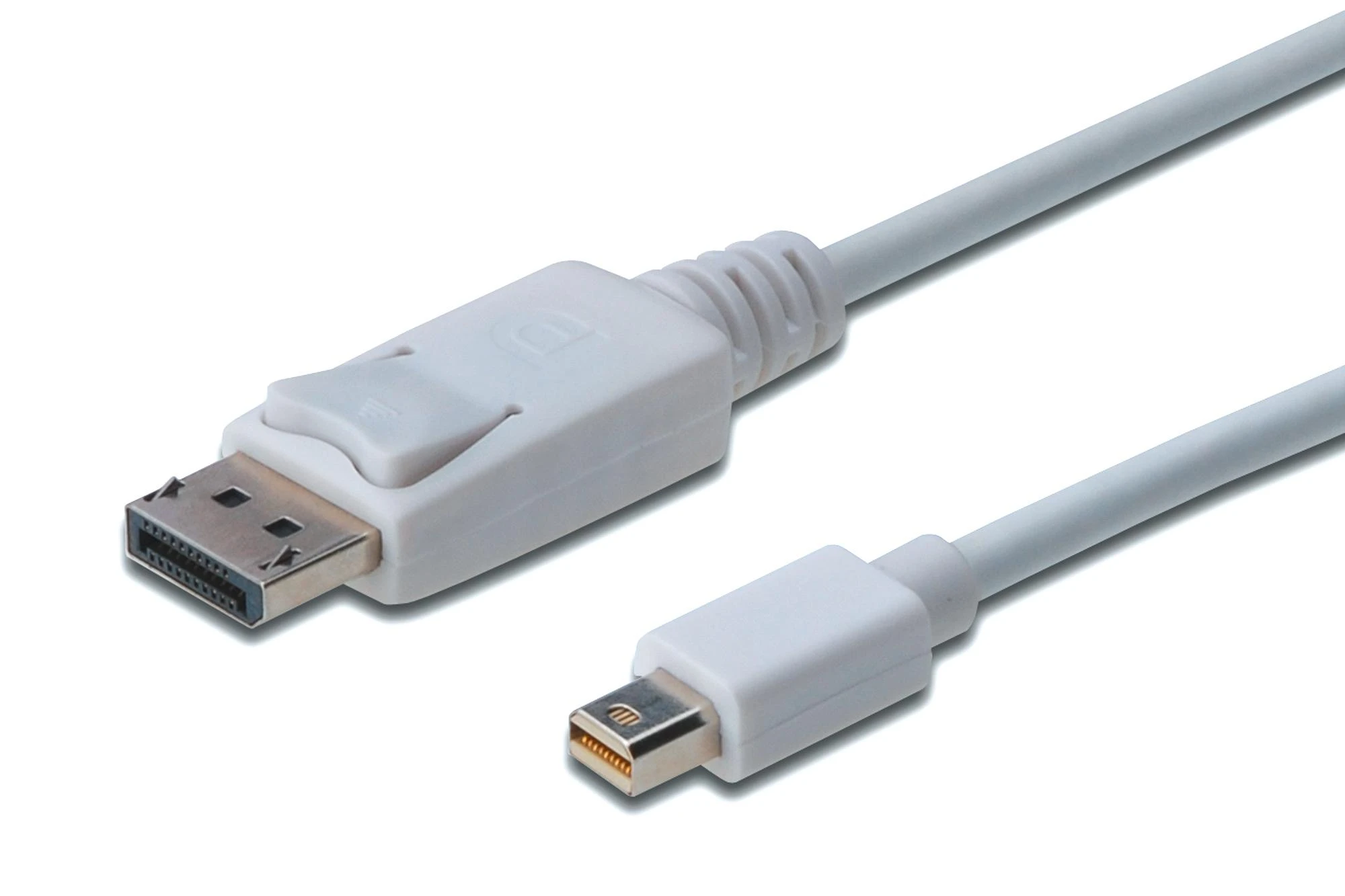 Assmann Electronic ASSMANN kabelis mini DisplayPort kištukas prie displayPort kištukas 2m dvigubas ekranavimas baltas