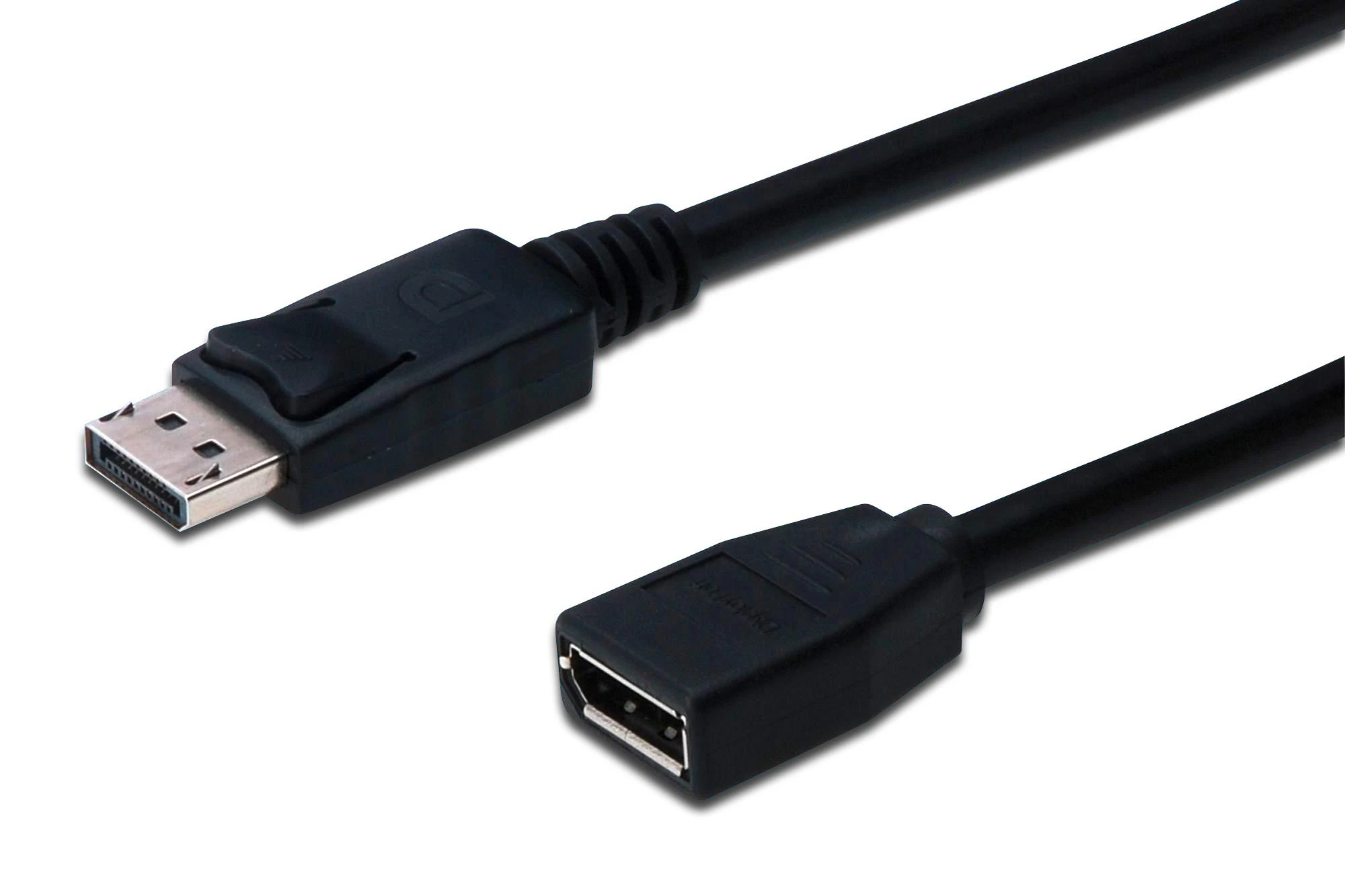 Assmann Electronic ASSMANN DisplayPort ilgintuvas AWG 28 2xshielded juodas DP M/DP F 2m