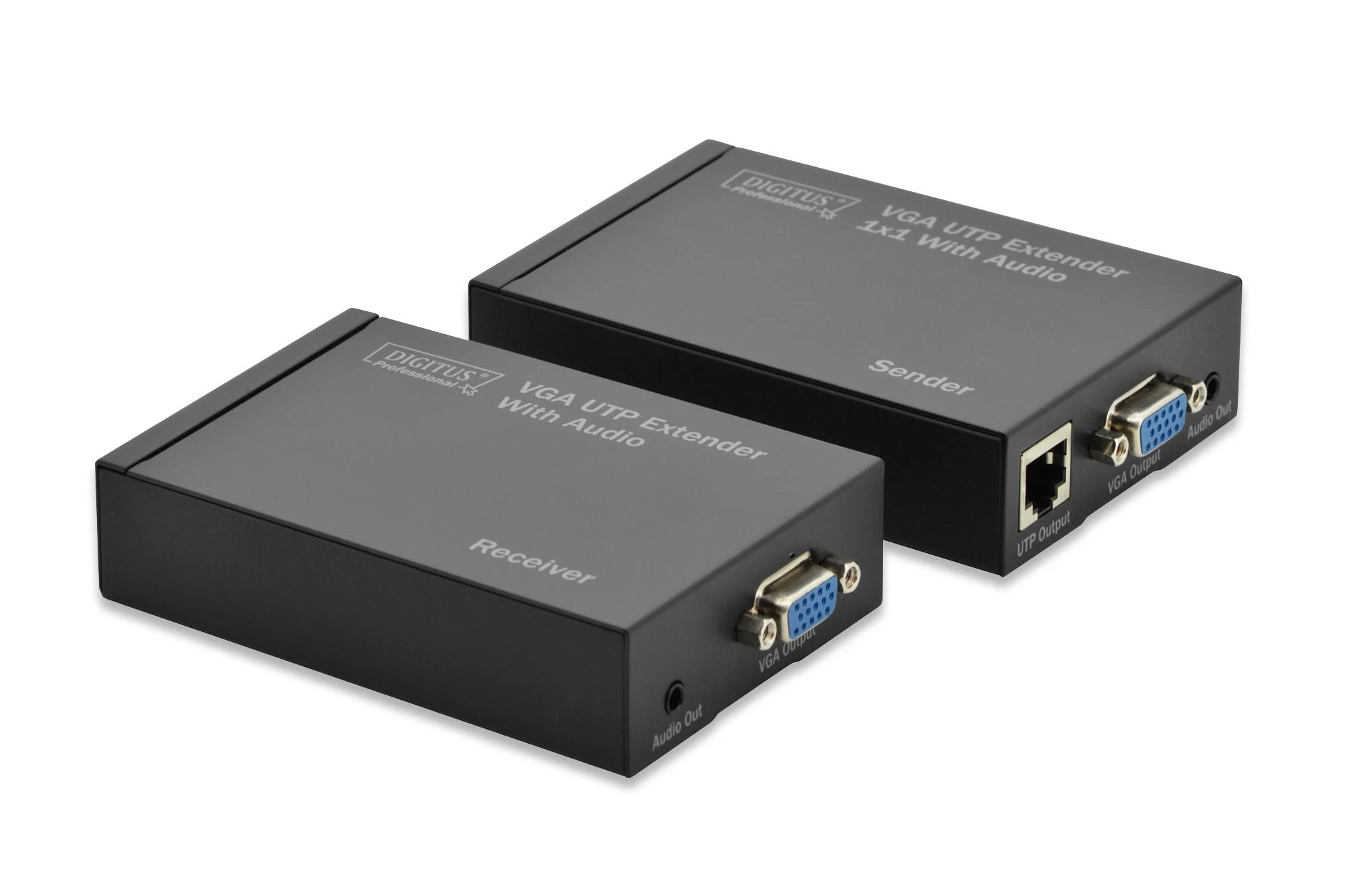 Assmann Electronic DIGITUS VGA-UTP ilgintuvas 300m Stotis/imtuvas 1920x1200 įsk. kintamosios srovės adapteris