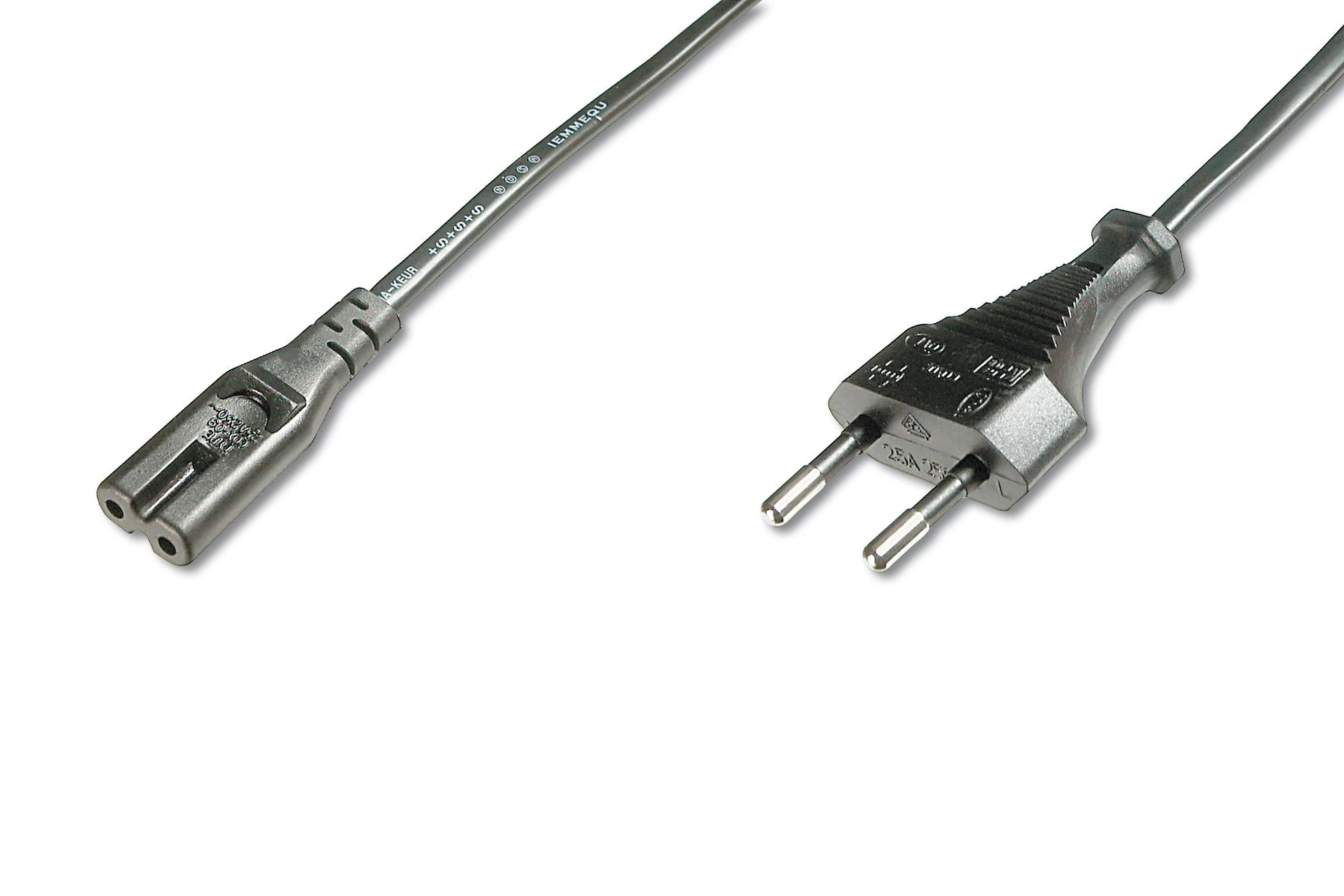 Assmann Electronic ASSMANN maitinimo laidas Euro - C7 M/F 1,2m H03VVH2-F2G 0,75qmm bl