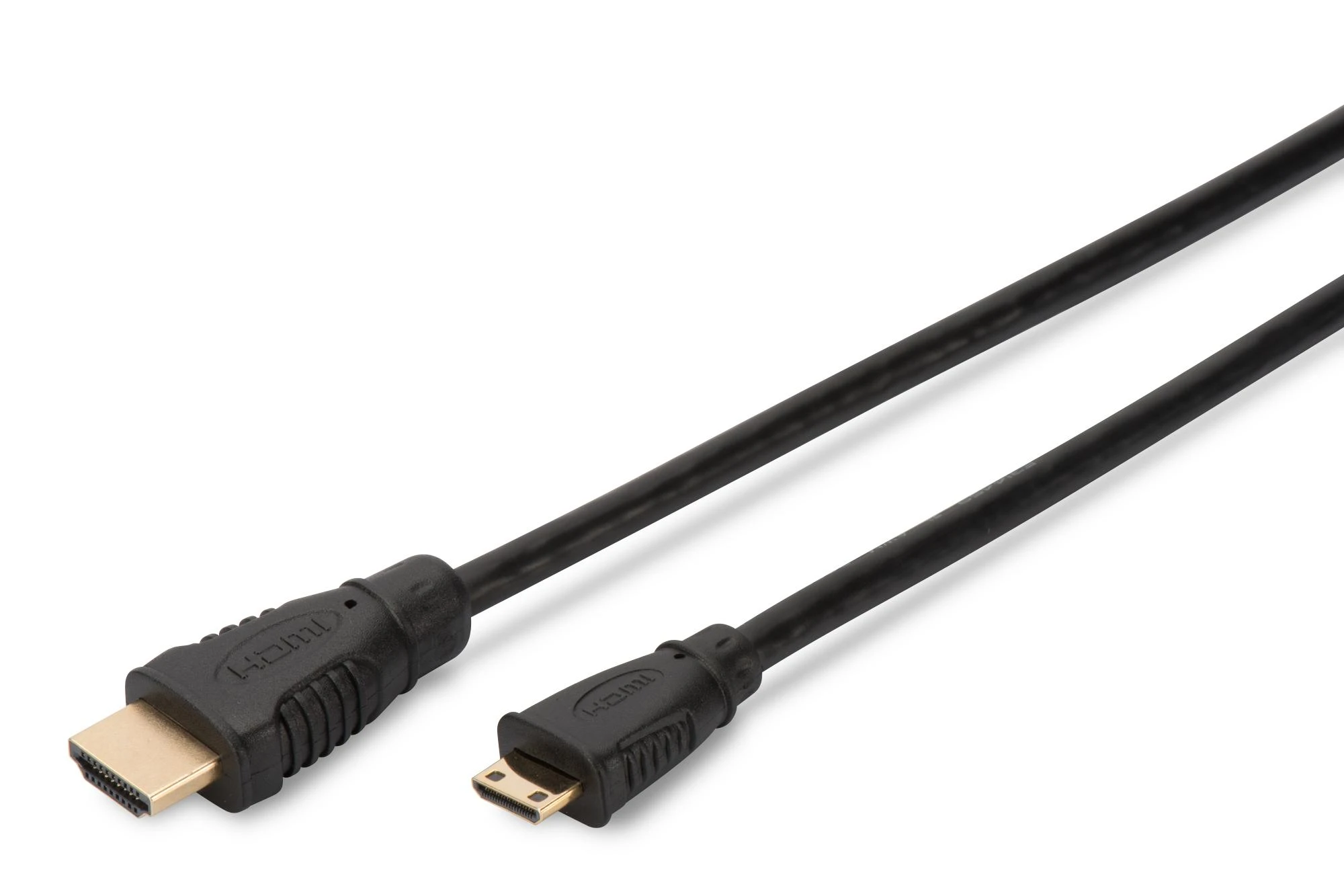 Assmann Electronic ASSMANN HDMI High Speed jungties kabelis tipas C - tipo AM/M 3.0m Ultra HD 24p auksinis bl