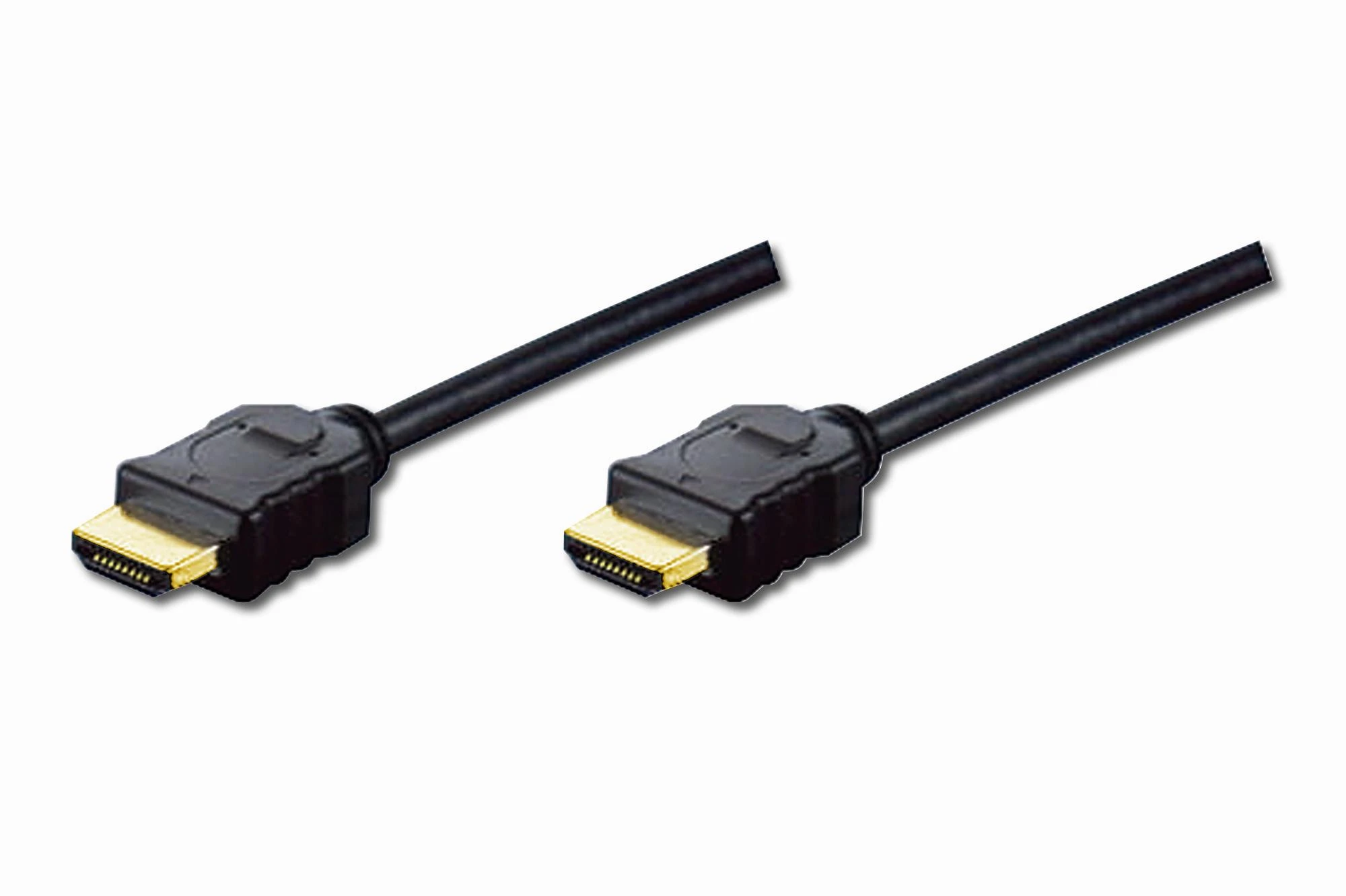 Assmann Electronic ASSMANN HDMI Standartinis A tipo jungiamasis kabelis M/M 3.0m su eternetu Full HD auksinis bl