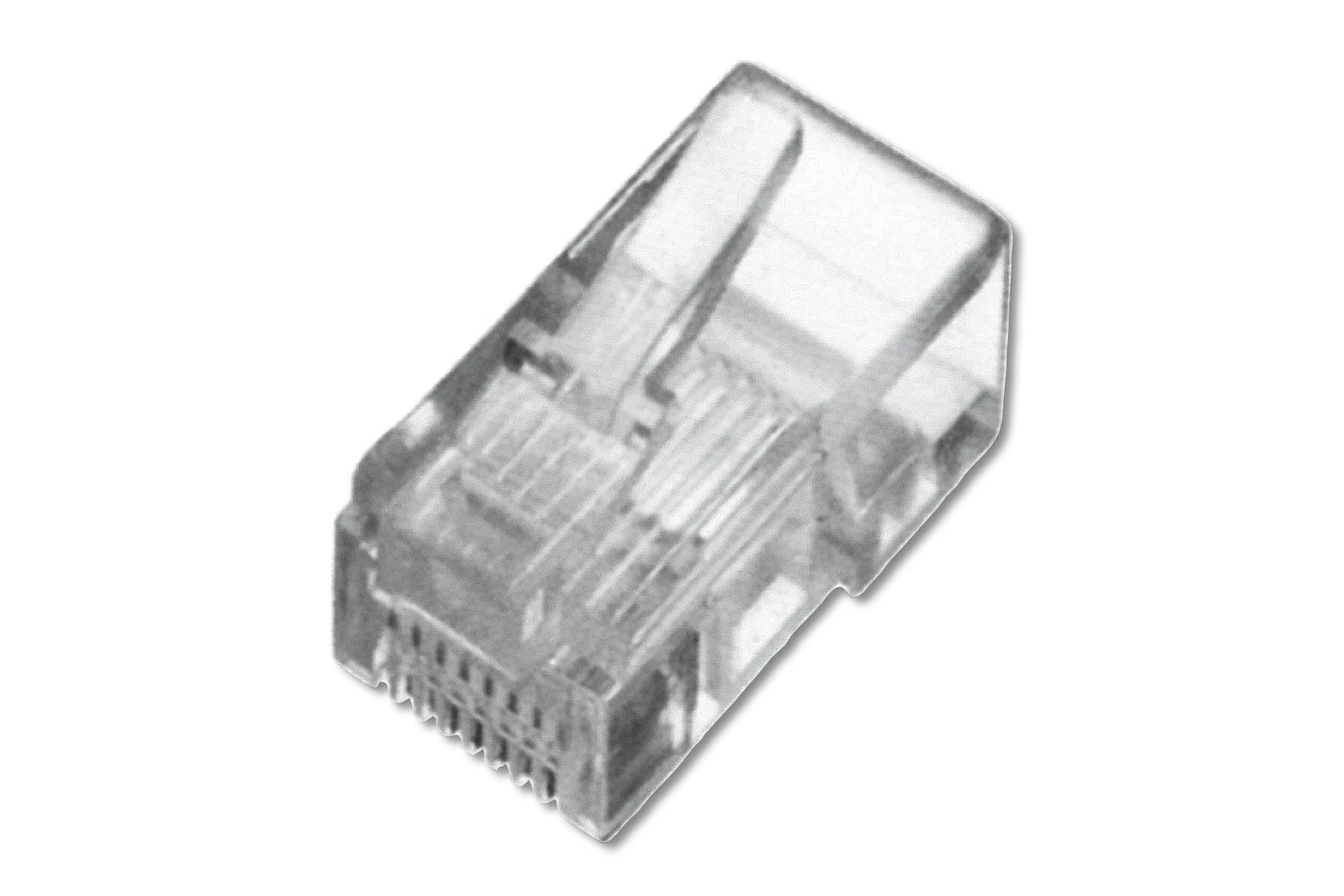 Digitus A-MO 8/8 SR | Modulinis kištukas, skirtas apvaliam kabeliui, 8P8C neekranuotas, CAT 5e, RJ45