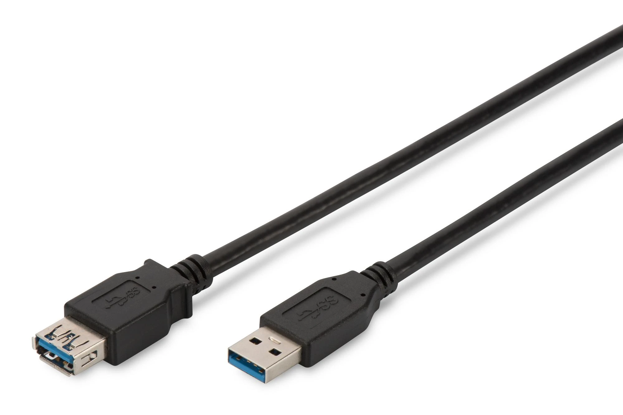 Assmann Electronic ASSMANN USB3.0 ilgintuvas 3m USB A / M į A / F masinis juodas