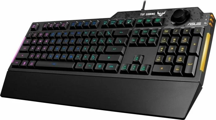 Klaviatūra Asus TUF K1 Spill-resistance up to 300ml/Вedicated volume knob/Programmable keys/On-the-fly macro recording/Onboard memory