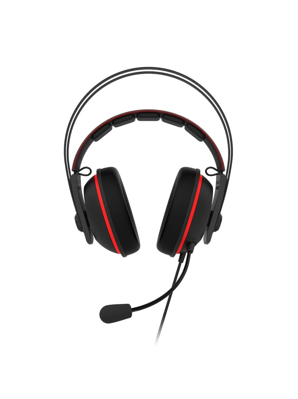 Žaidimų ausinės Asus TUF Gaming H7 Core, tinka PC, Mac, PS4, Nintendo Switch, mobiliems įrenginiams, Xbox One, Raudonos