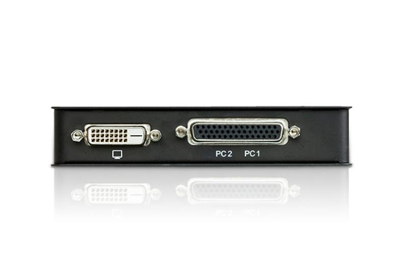 ATEN CS72D-AT ATEN CS72D 2 prievadų USB DVI KVM jungiklis, 1 x 1,2 m 44 kontaktų KVM kabelių rinkinys, nemaitinamas