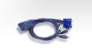 Aten 2 prievadų USB VGA / garso kabelio KVM jungiklis (1,8 m)