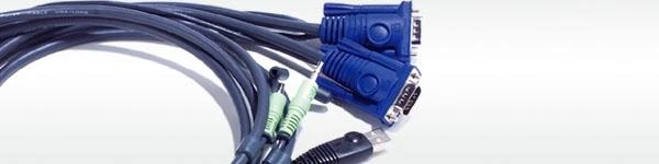 Aten 2 prievadų USB VGA / garso kabelio KVM jungiklis (1,8 m)
