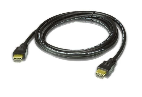 Aten 2 metrų HDMI laidas su aukso spalvos jungtimis