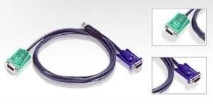 ATEN 3m KVM kabelis su spalvinėmis jungtimis