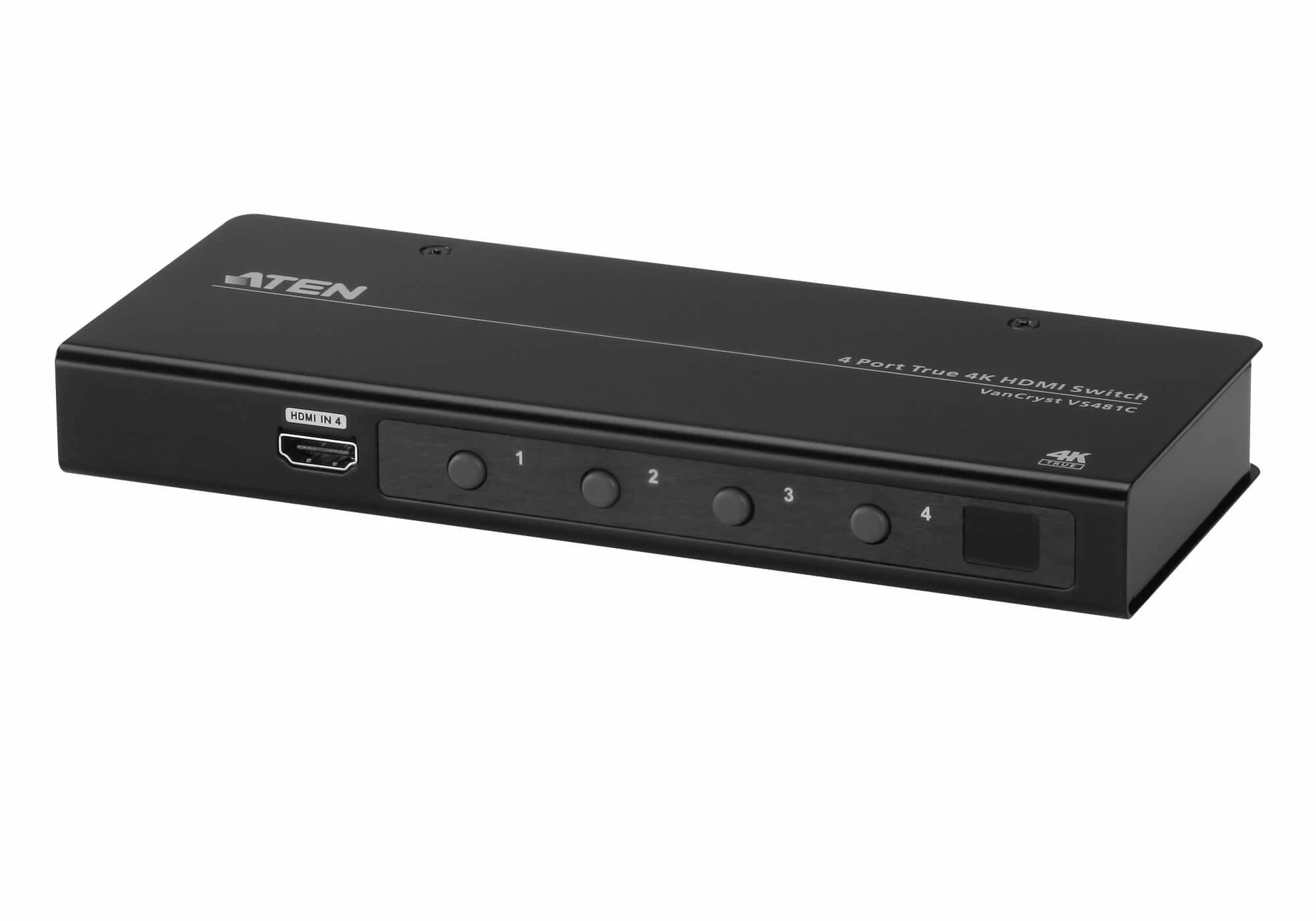 Aten HDMI komutatorius su keturiais mygtukais