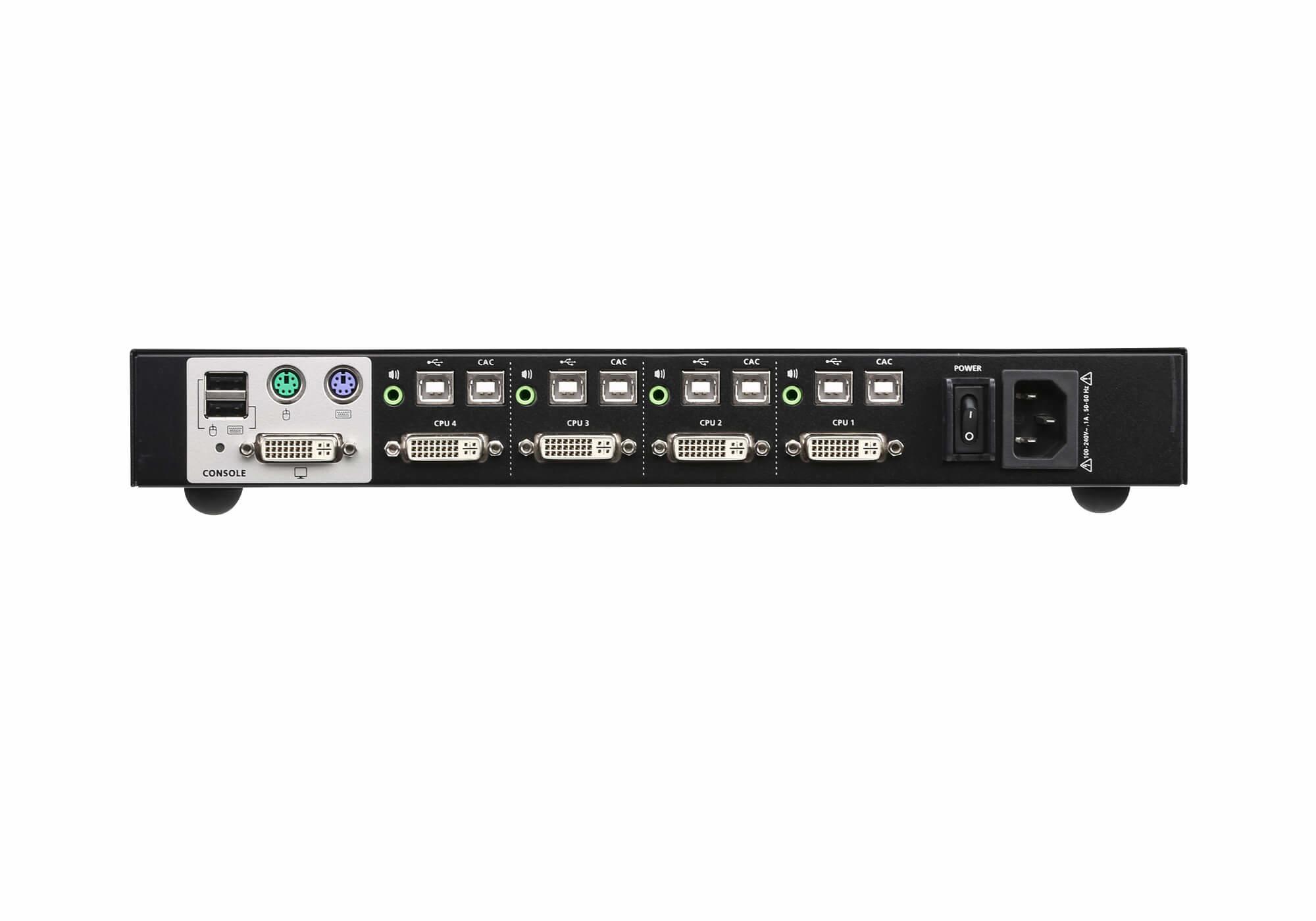 Aten | 4 prievadų USB DVI saugus KVM komutatorius (suderinamas su PSS PP v3.0) | CS1184D