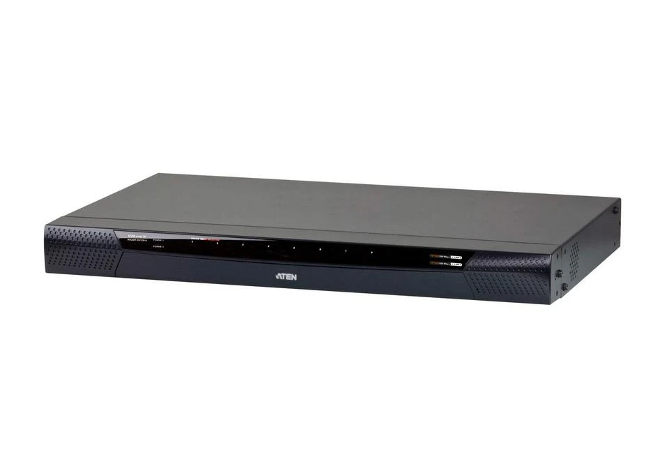 Aten | 1 vietinė / 1 nuotolinė prieiga 8 prievadų Cat 5 KVM per IP jungiklis su virtualia laikmena (1920 x 1200) | KN1108VA-AX-G