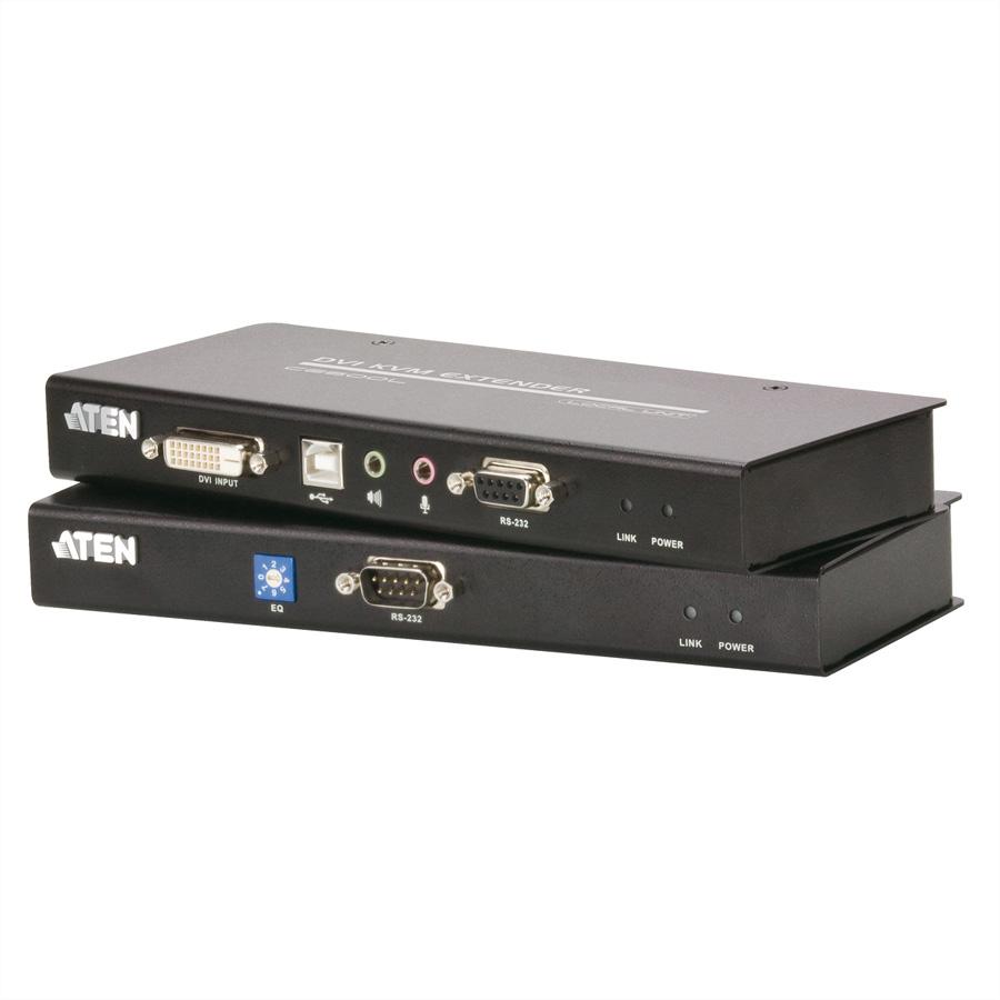 ATEN CE600-A7-G ATEN CE600 DVI ir USB pagrįstas KVM plėtiklis su RS-232 serijiniu 60 m